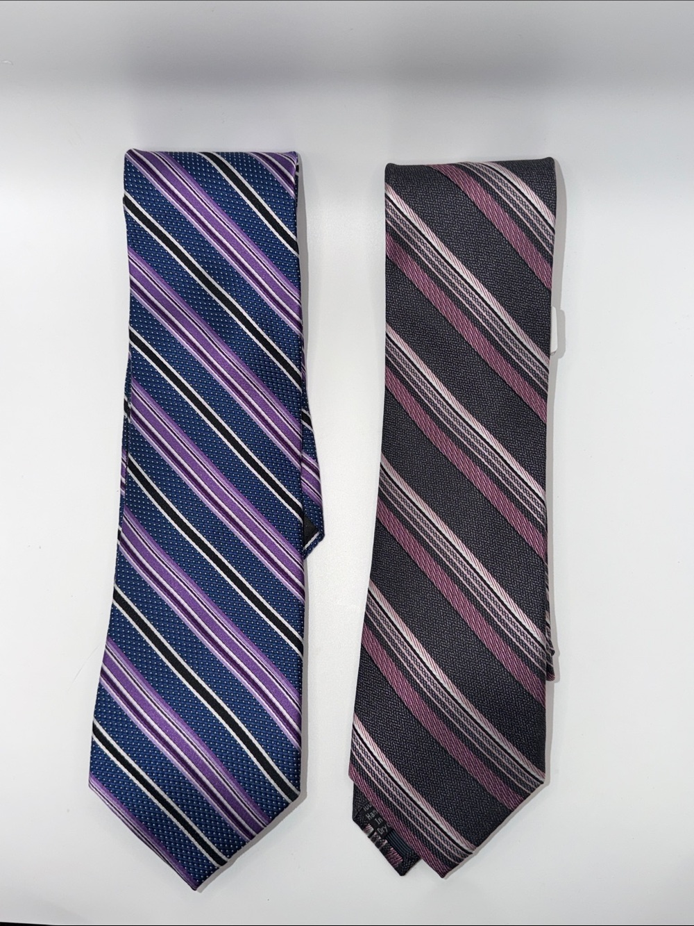 Pronto Uomo Striped Men's Tie Duo 100 % Silk